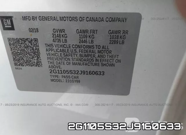 2G1105S32J9160633 фото 10