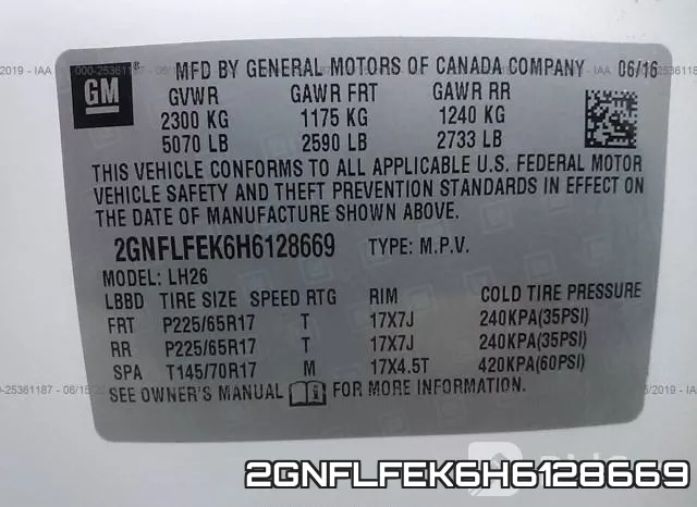 2GNFLFEK6H6128669 фото 10