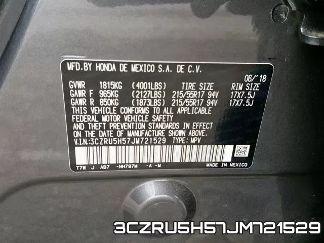 3CZRU5H57JM721529 фото 2