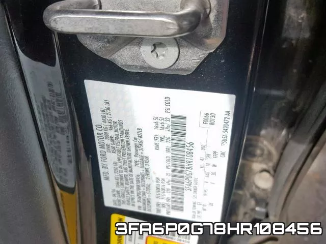 3FA6P0G78HR108456 фото 2