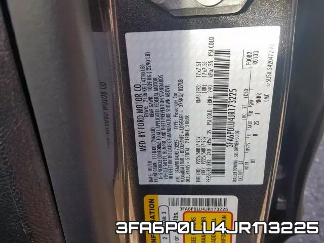 3FA6P0LU4JR173225 фото 2