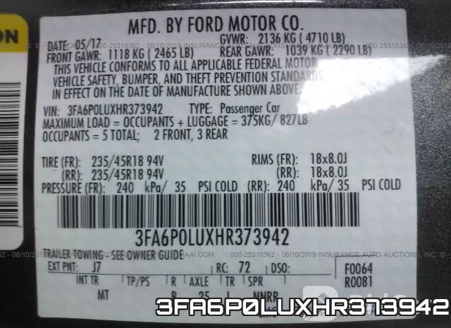 3FA6P0LUXHR373942 фото 10