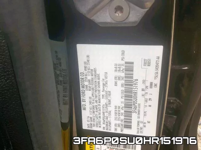 3FA6P0SU0HR151976 фото 2