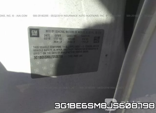 3G1BE6SM8JS608798 фото 10