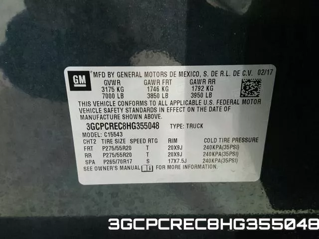 3GCPCREC8HG355048 фото 2