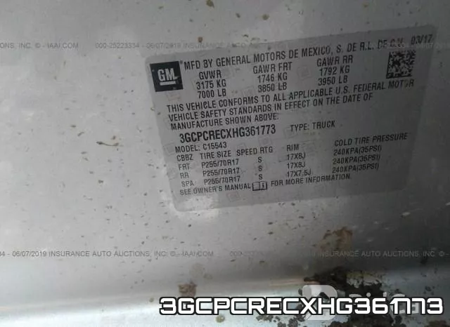 3GCPCRECXHG361773 фото 10