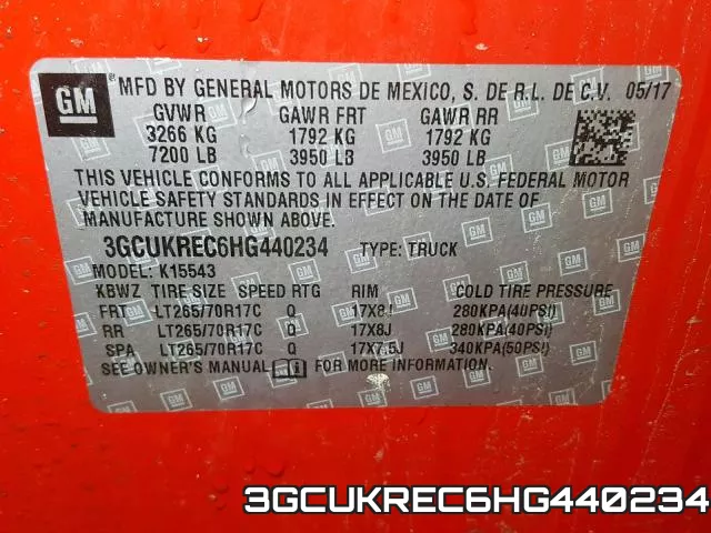 3GCUKREC6HG440234 фото 2
