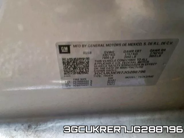 3GCUKRER7JG288796 фото 2