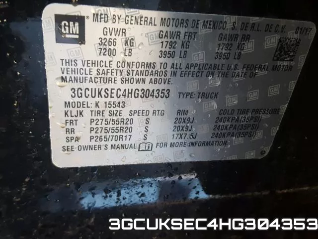 3GCUKSEC4HG304353 фото 2