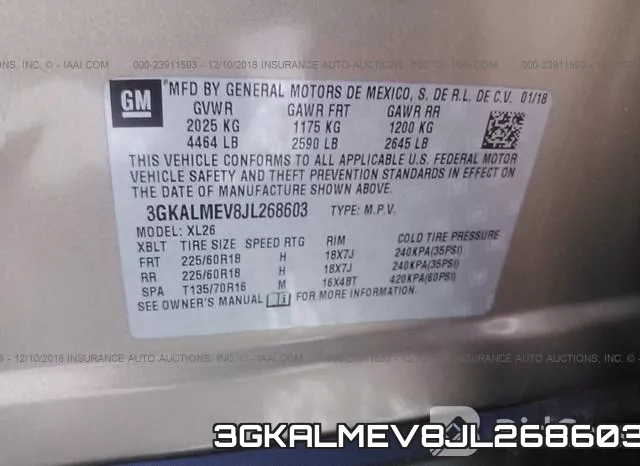 3GKALMEV8JL268603 фото 10