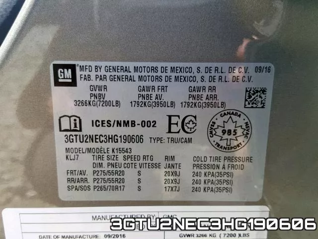 3GTU2NEC3HG190606 фото 2