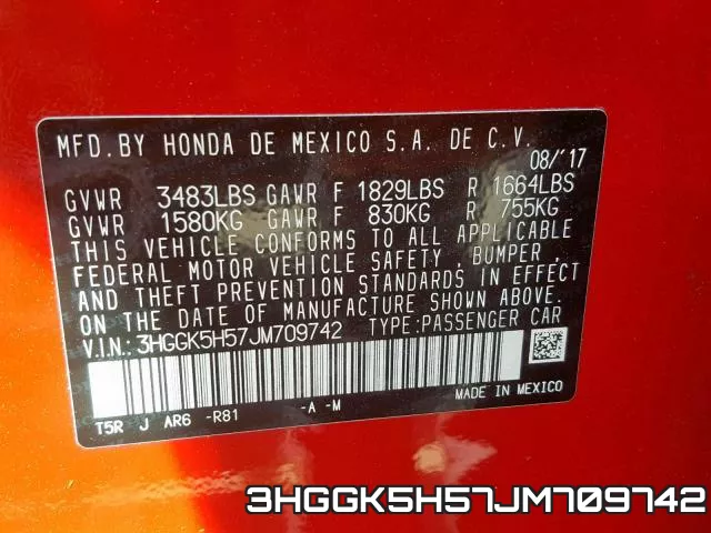 3HGGK5H57JM709742 фото 2
