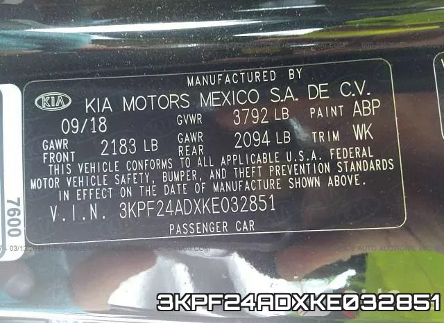 3KPF24ADXKE032851 фото 10