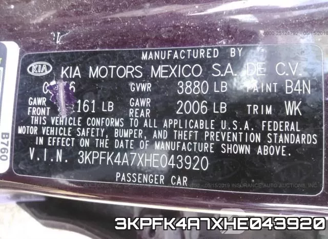 3KPFK4A7XHE043920 фото 10