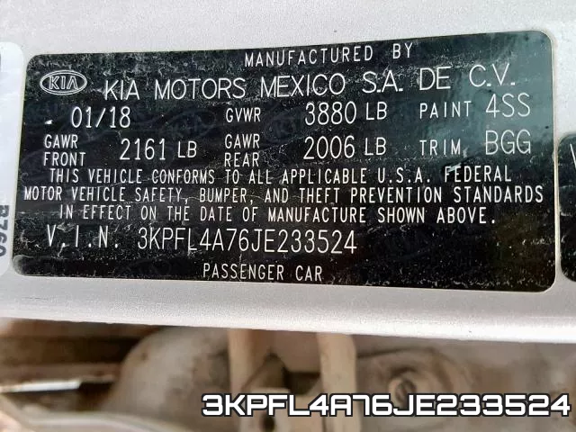 3KPFL4A76JE233524 фото 2