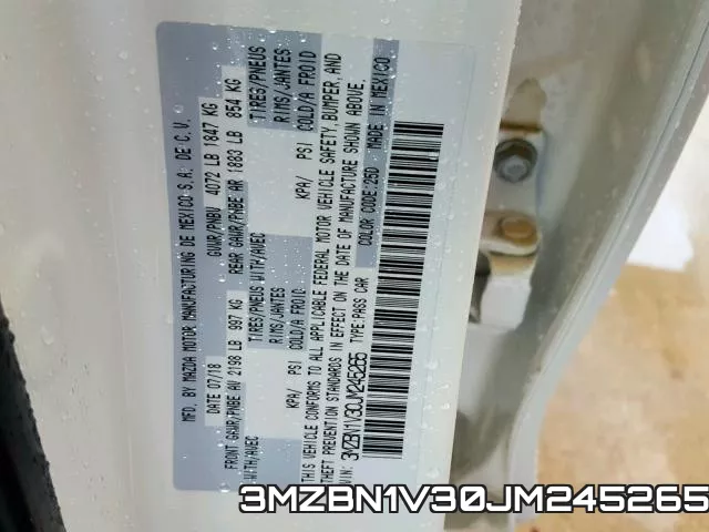 3MZBN1V30JM245265 фото 2