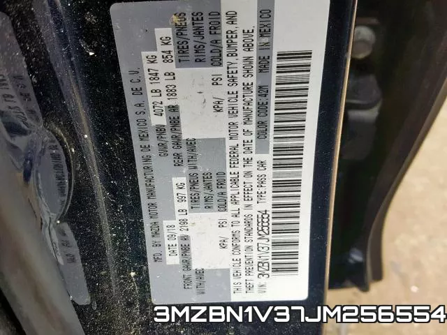 3MZBN1V37JM256554 фото 2