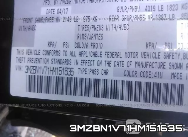 3MZBN1V71HM151635 фото 10