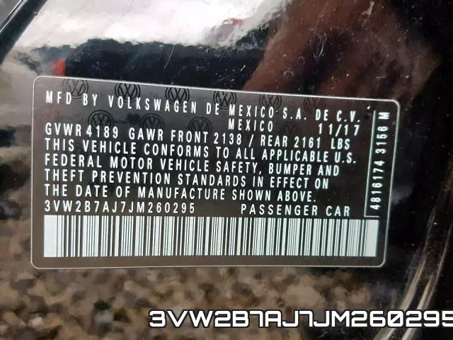3VW2B7AJ7JM260295 фото 2