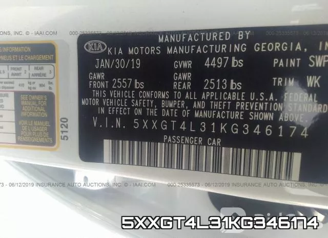 5XXGT4L31KG346174 фото 9