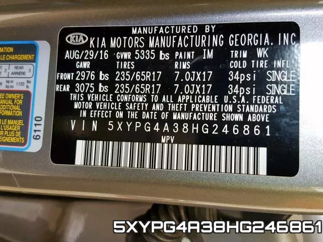 5XYPG4A38HG246861 фото 2