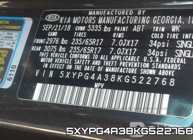 5XYPG4A38KG522768 фото 10
