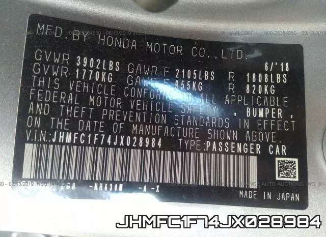 JHMFC1F74JX028984 фото 10