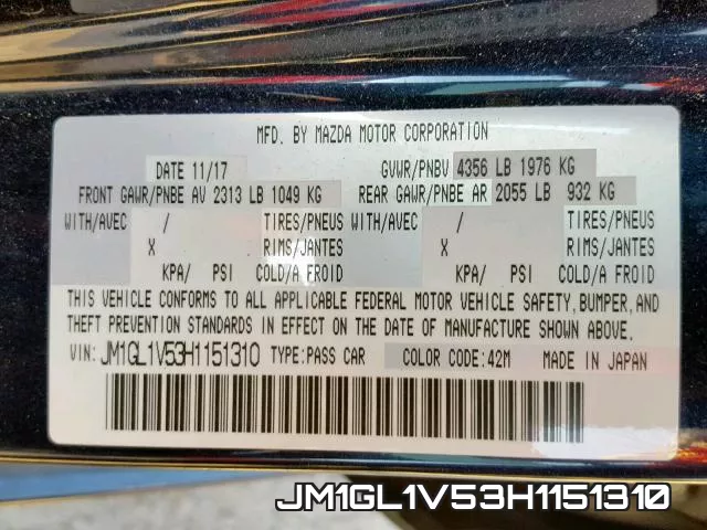 JM1GL1V53H1151310 фото 2