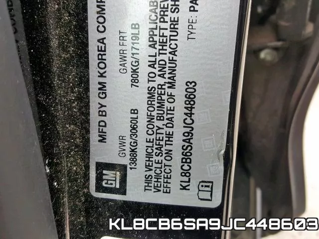 KL8CB6SA9JC448603 фото 2