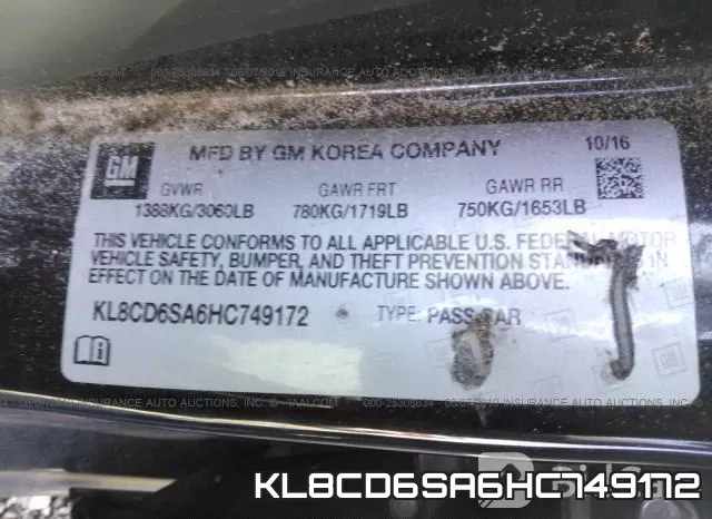 KL8CD6SA6HC749172 фото 10