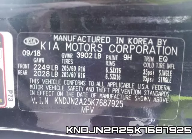 KNDJN2A25K7687925 фото 10