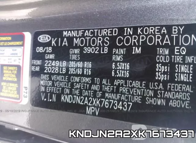 KNDJN2A2XK7673437 фото 8