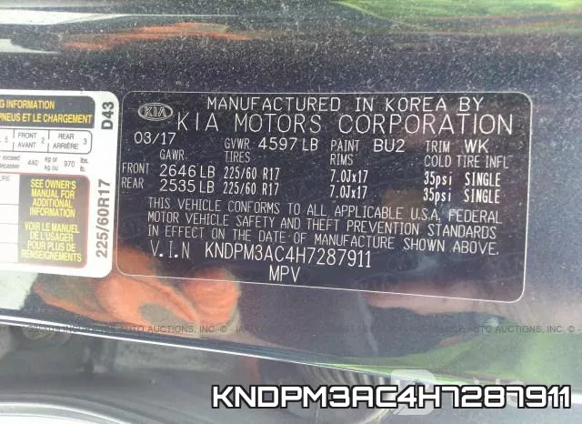 KNDPM3AC4H7287911 фото 10