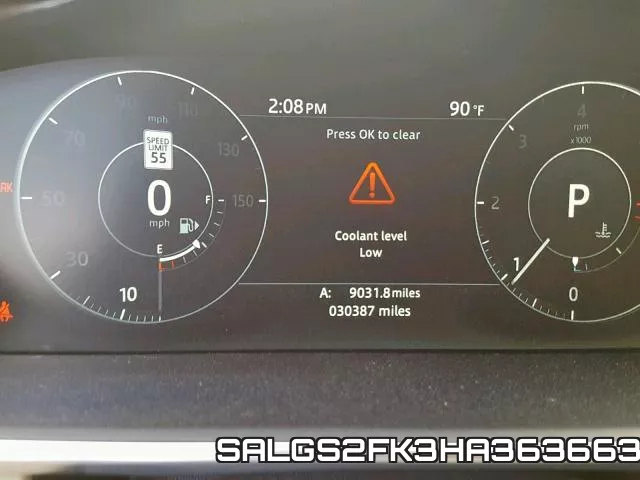 SALGS2FK3HA363663 фото 9