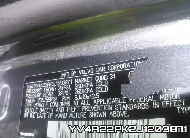 YV4A22PK2J1203871 фото 10