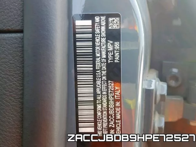 ZACCJBDB9HPE72527 фото 2