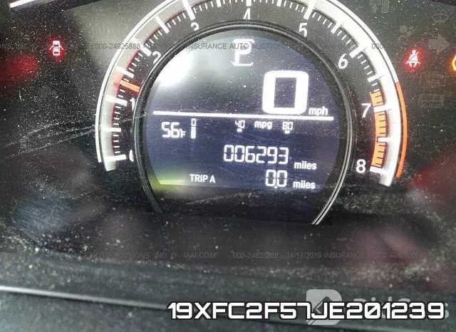 19XFC2F57JE201239 фото 8
