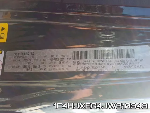 1C4HJXEG4JW310343 фото 2
