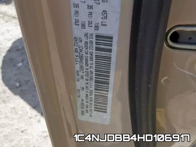 1C4NJDBB4HD106917 фото 2