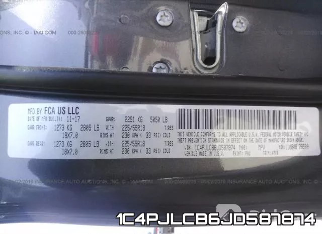 1C4PJLCB6JD587874 фото 10