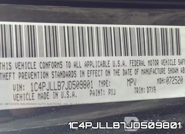 1C4PJLLB7JD509801 фото 10