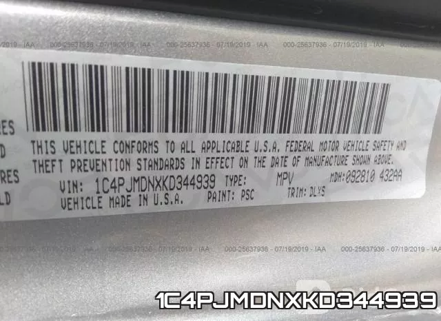 1C4PJMDNXKD344939 фото 10