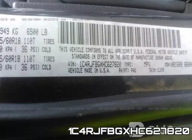 1C4RJFBGXHC627820 фото 10