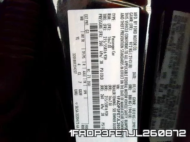 1FADP3FE7JL260872 фото 2