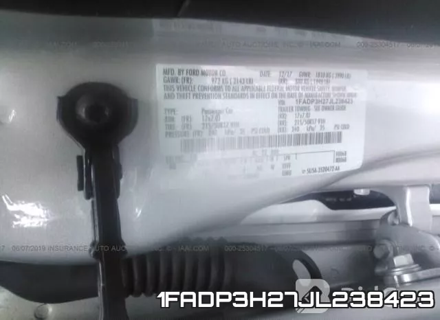 1FADP3H27JL238423 фото 10