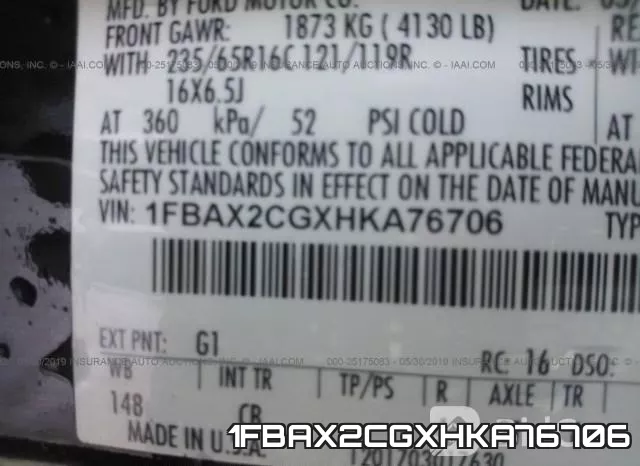 1FBAX2CGXHKA76706 фото 10