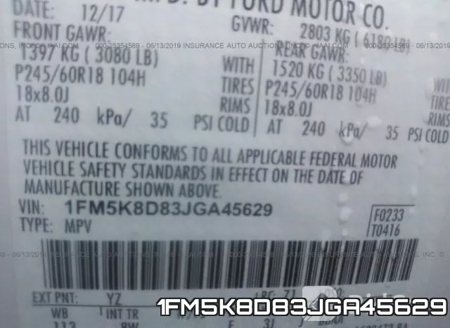 1FM5K8D83JGA45629 фото 10