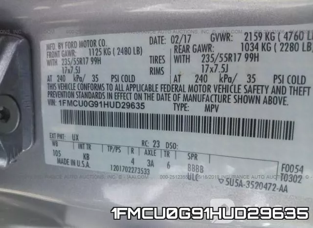 1FMCU0G91HUD29635 фото 10