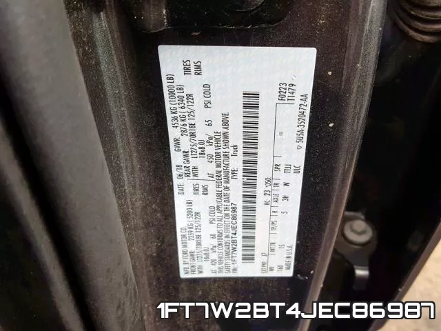 1FT7W2BT4JEC86987 фото 2