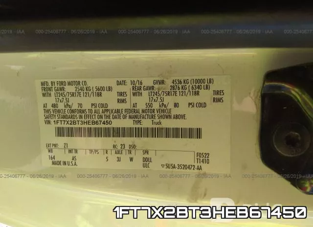 1FT7X2BT3HEB67450 фото 10